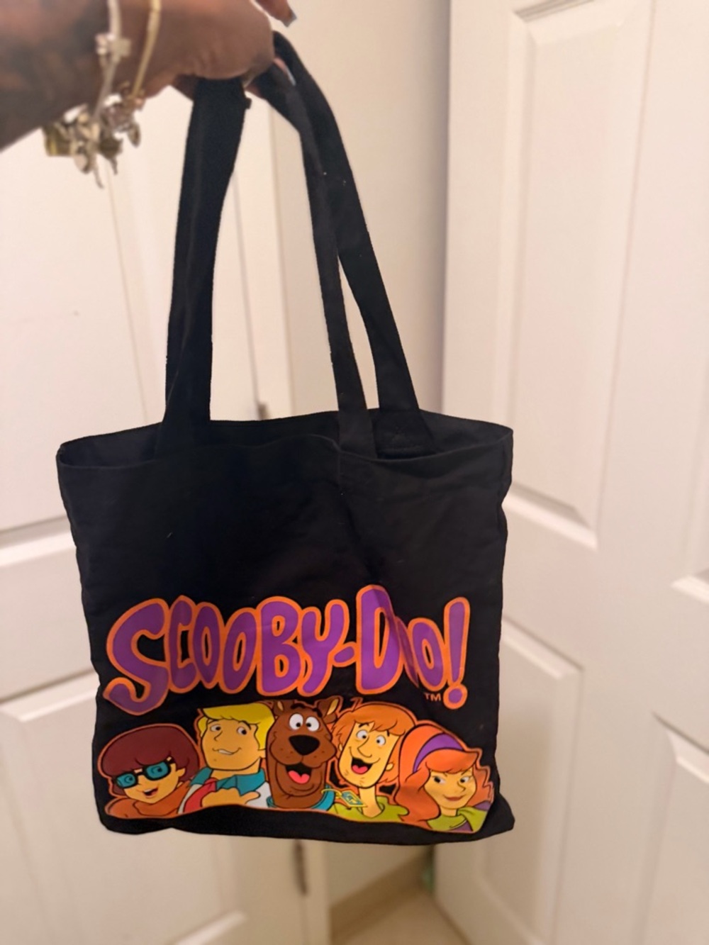 Scooby-Doo Black Graphic Tote Bag